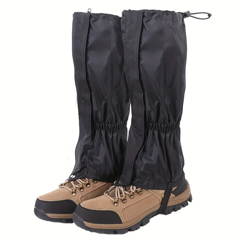 2pcs Waterproof Leg Gaiters For Hiking, Hunting And Walking - Breathable Mountain Climbing Shoe Gaiters For Men And Women - Protect Your Legs From Water & Snow