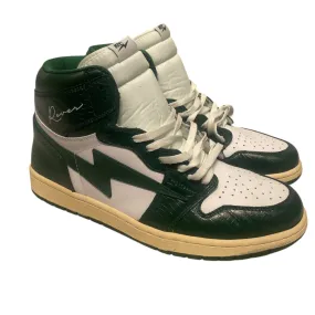 Air Kiy/Hi-Sneakers/US 13/Leather/GRN/Reves Paris 85 Croc Skin