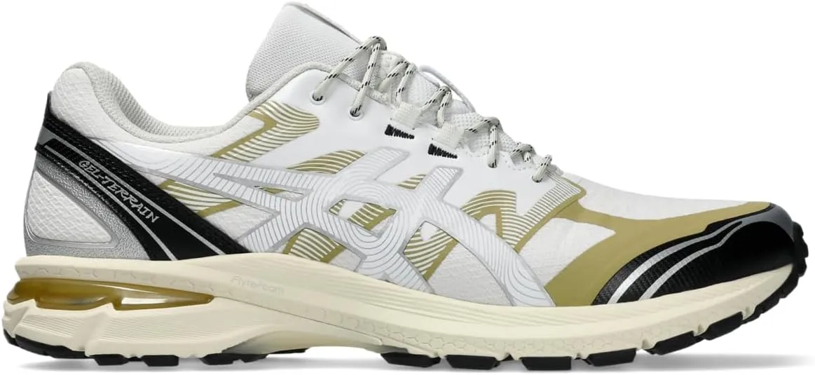 Asics Unisex Gel-Terrain Sportstyle Shoes, 4, White/Lake Grey