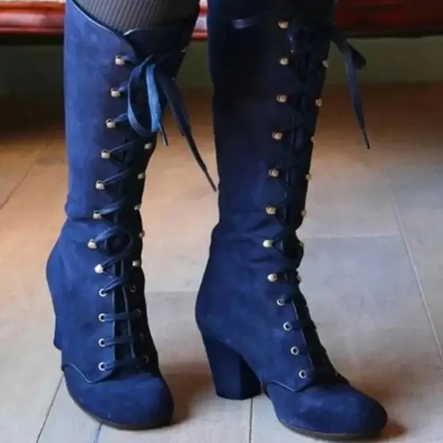Casual Knee High Suede Boots with Heel for Women | Perfect for Everyday Wear