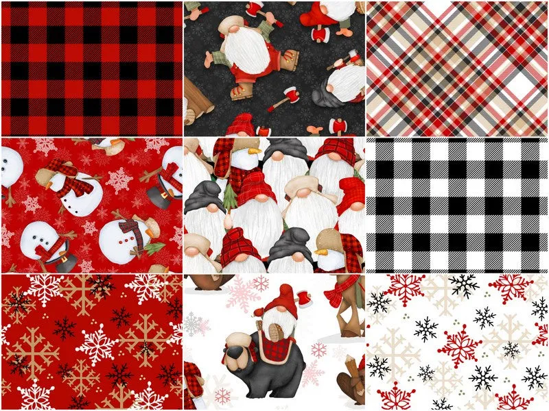 Flannel Gnomies 10" Squares