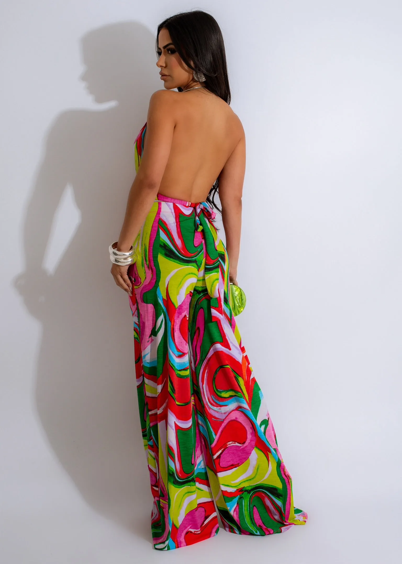 Her Beauty Pant Set Green