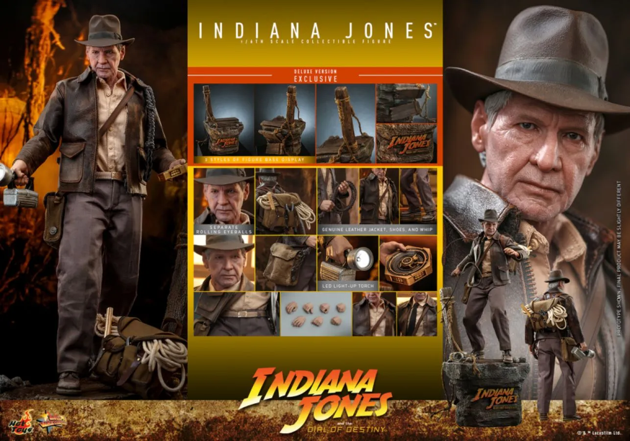 Indiana Jones and the Dial of Destiny - Indiana Jones Deluxe 1:6 Scale Collectable Figure Hot Toy
