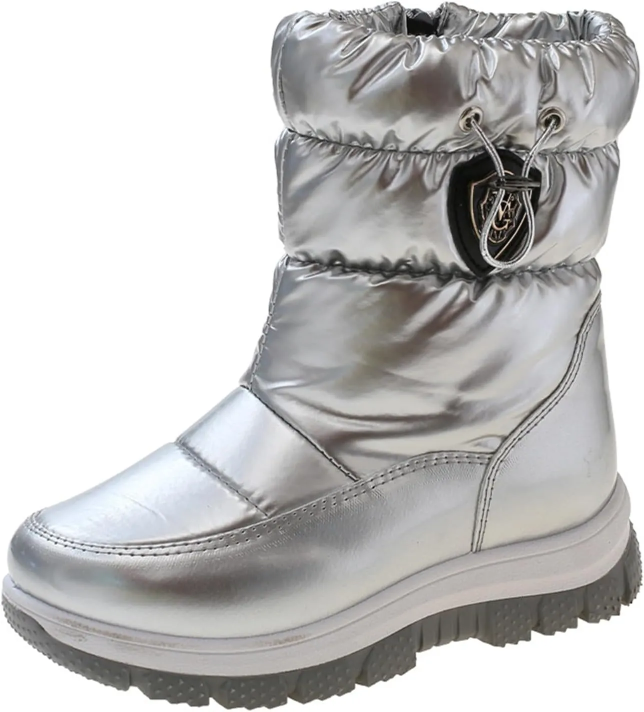 Insulated Snow Boots for Kids Waterroof Winter Comfortable Mid Calf Thicken Warm Outdoor Hiking Girl Boots Size 5
