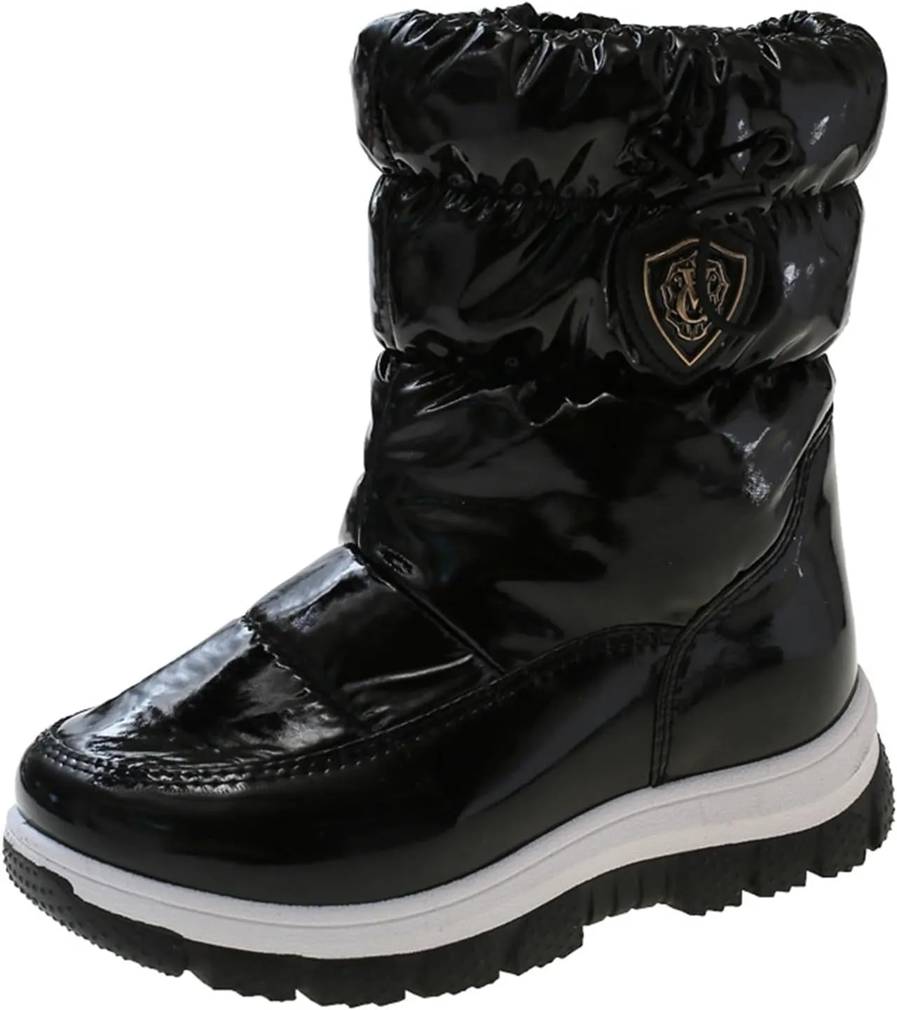 Insulated Snow Boots for Kids Waterroof Winter Comfortable Mid Calf Thicken Warm Outdoor Hiking Girl Boots Size 5