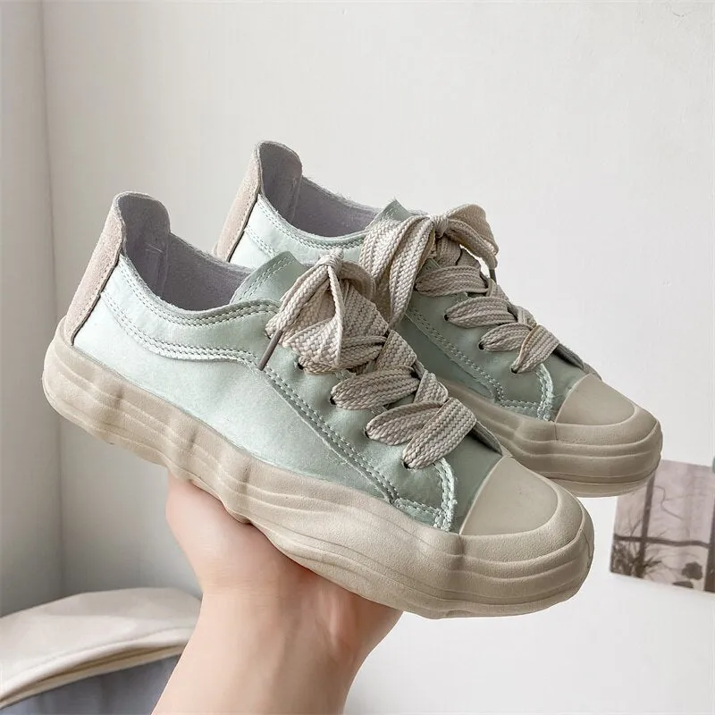 Joskaa Ins Hot Fashion New Designer Do Old Shoes Female Platform Sneakers Women Vulcanized Shoes Feminino Casual Female Shoes Woman