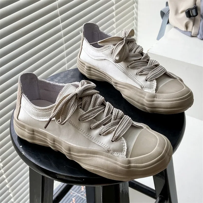 Joskaa Ins Hot Fashion New Designer Do Old Shoes Female Platform Sneakers Women Vulcanized Shoes Feminino Casual Female Shoes Woman