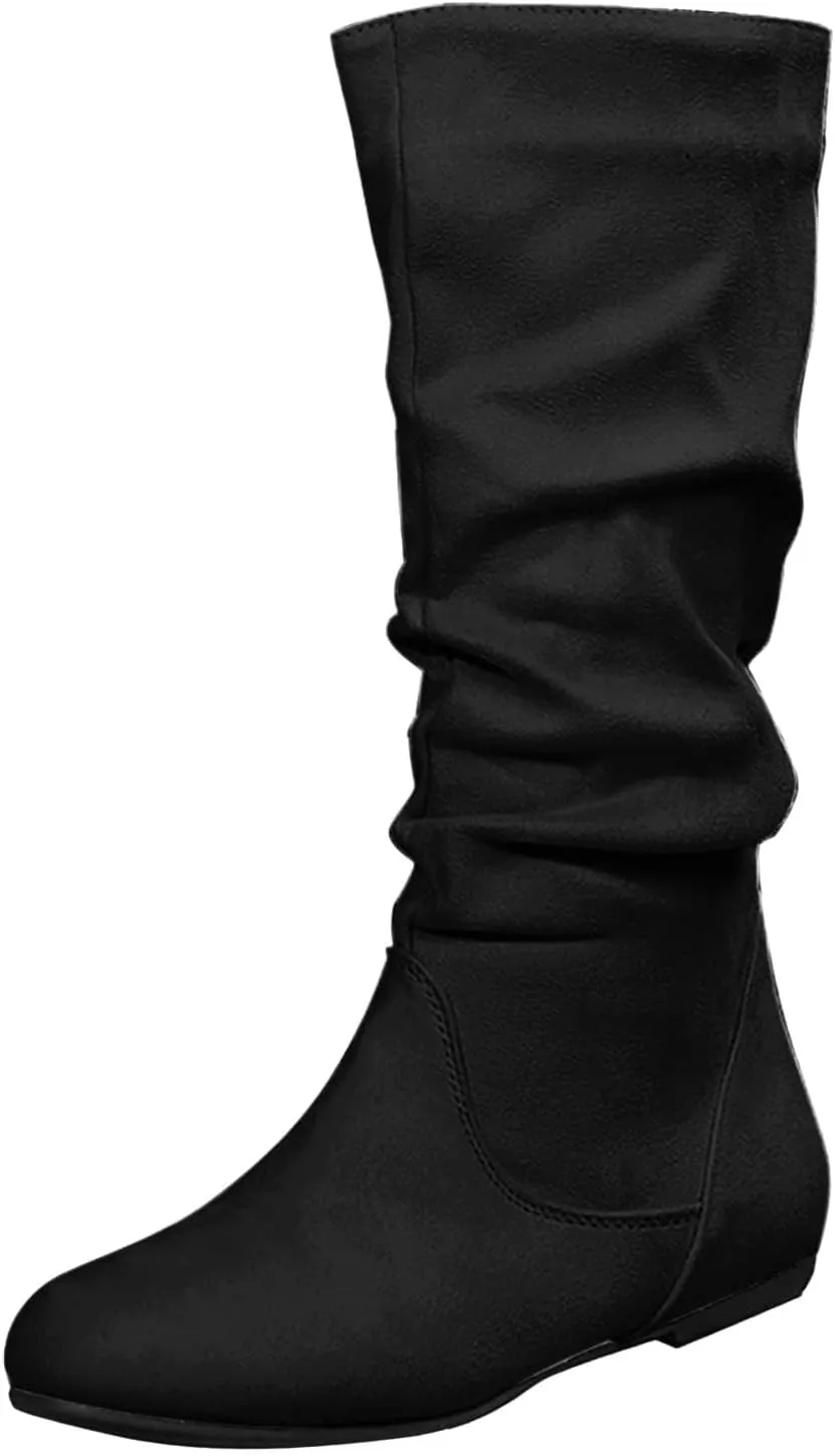 Low Heel Pointed Toe Lace Up Chukka Ankle Boots Flats Fall Winter Booties Casual Dress Shoes High Heel Boots