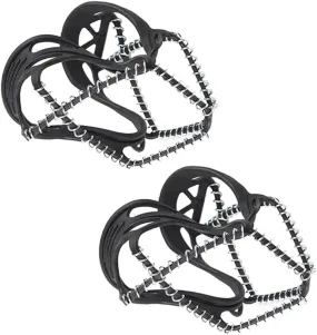 Multi-Purpose Lightweight Ice Cleats for Snow Hiking and Winter Walking Snow Anti-Slip Shoe Covers Black