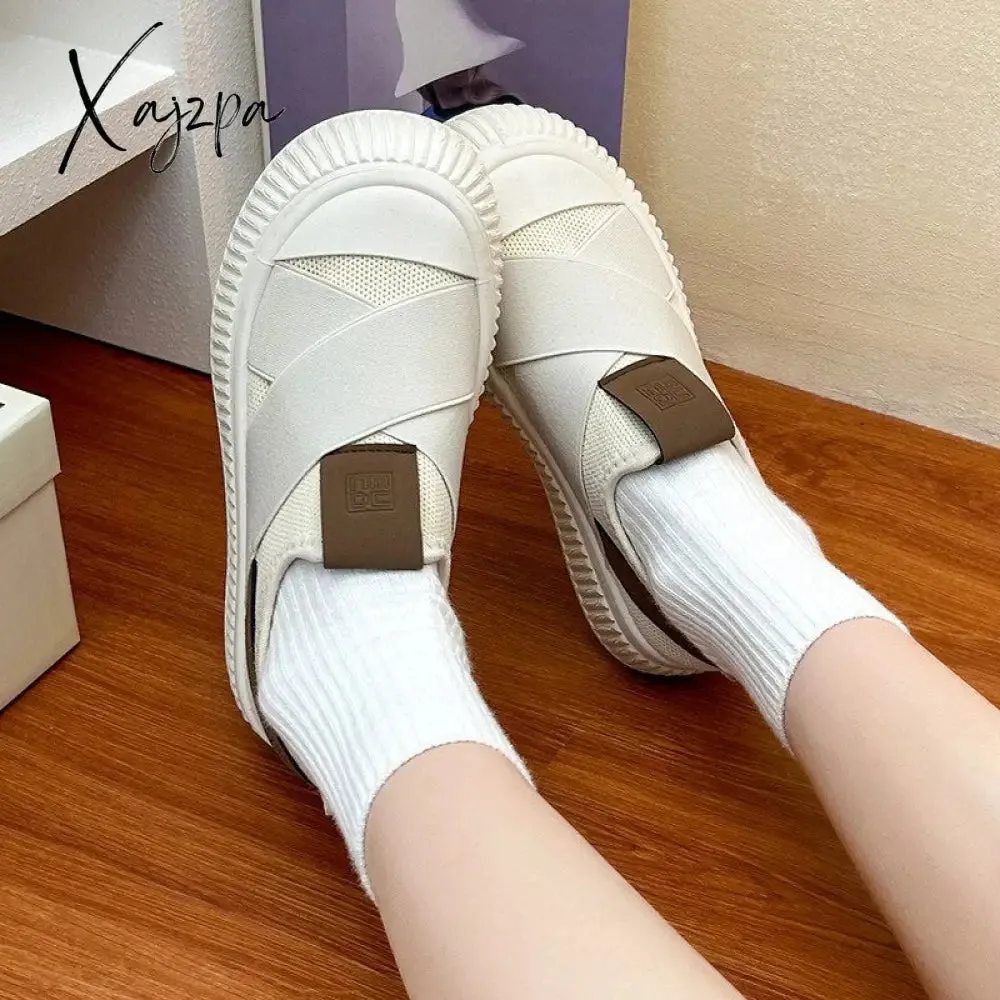 Xajzpa - 2023 Spring Summer New Designer Women Shoes Fashion Casual Breathable Fisherman Shoes Ladies Light Women's Vulcanize Shoes
